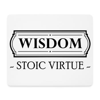 Vertu stoïcienne Sagesse Sagesse Stoïcisme Stoïcien - Tapis de souris (format paysage) - blanc - Devant