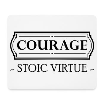 Stoic Virtue Courage Mut Stoizismus Stoiker Stoa - Mousepad (Querformat) - Weiß - Vorne