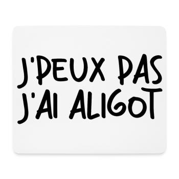 Ich kann Aligot nicht haben - Mousepad (Querformat) - Weiß - Vorne