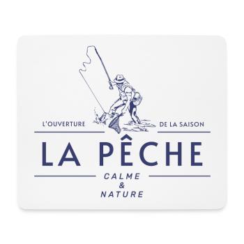 SAISON DE LA PÊCHE - Tapis de souris (format paysage) - blanc - Devant