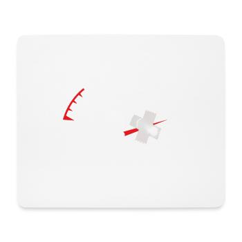 Rebel Gauge Anti-System Print - Mouse Pad (horizontal) - white - Front