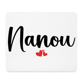 Nanou - Tapis de souris (format paysage) - blanc - Devant