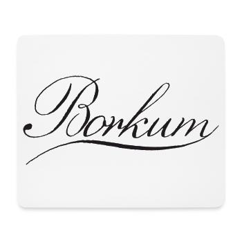Borkum Schriftzug - Mousepad (Querformat) - Weiß - Vorne