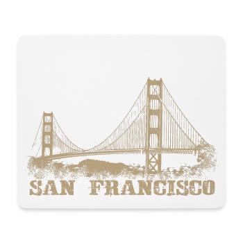 San Francisco Golden Gate Bridge Brücke USA - Mousepad (Querformat) - Weiß - Vorne