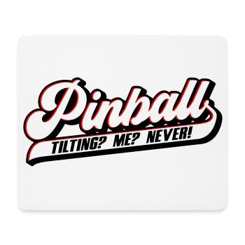 Farben änderbar | Pinball | Flipper Retro Game - Mousepad (Querformat) - Weiß - Vorne