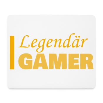 Gamer als Job - Mousepad (Querformat) - Weiß - Vorne