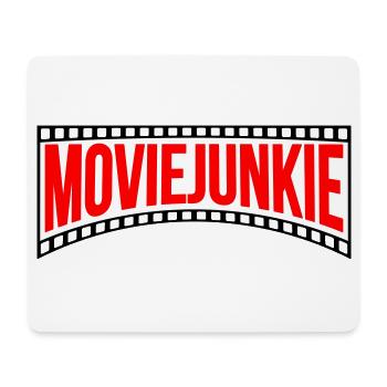 Farben änderbar | Movie Junkie - Mousepad (Querformat) - Weiß - Vorne