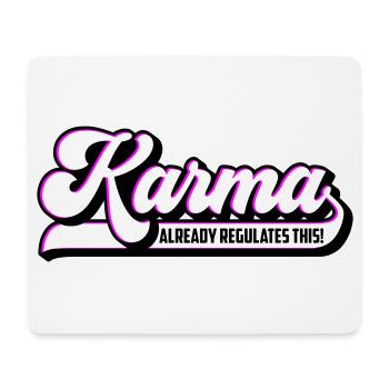Colors can be changed | Karma already regulates this - Mouse Pad (horizontal) - white - Front