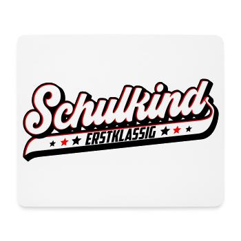 Schulkind Erstklassig | Farben änderbar - Mousepad (Querformat) - Weiß - Vorne