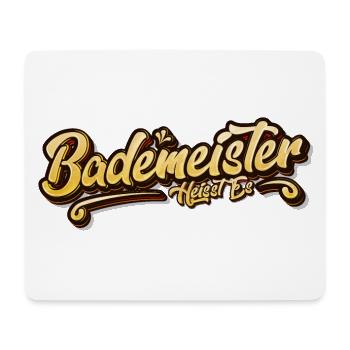 Lustig 🥰! Bademeister heißt es - Mousepad (Querformat) - Weiß - Vorne