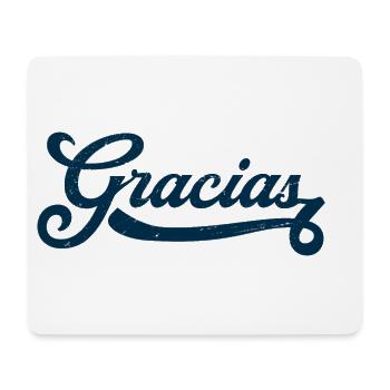 Gracias - Mousepad (Querformat) - Weiß - Vorne