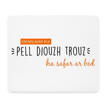 Bretagne - Krennlavar #14 - Tapis de souris (format paysage) - blanc - Devant