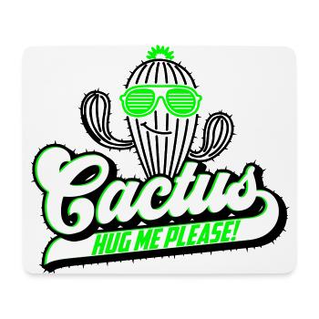 Farben änderbar | Kaktus Cactus Hug Me - Mousepad (Querformat) - Weiß - Vorne