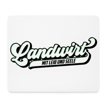 Landwirt mit Leib & Seele | Farben änderbar - Mousepad (Querformat) - Weiß - Vorne