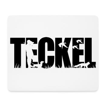 TECKEL Chien de chasse Wilsigns Chiens de chasse Teckel Chasseurs - Tapis de souris (format paysage) - blanc - Devant