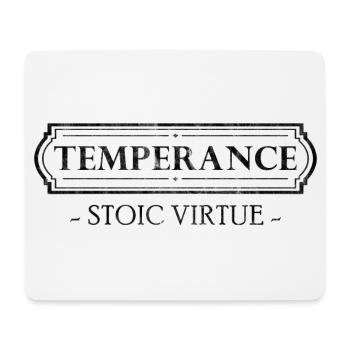 Stoic Virtue Temperance - Mouse Pad (horizontal) - white - Front