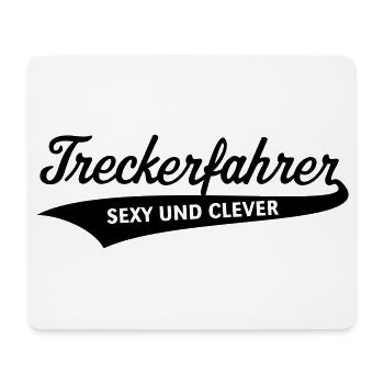 Treckerfahrer – Sexy Und Clever (Trecker / B) - Mousepad (Querformat) - Weiß - Vorne