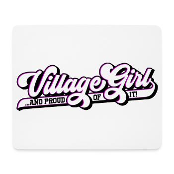 Les couleurs peuvent être modifiées | Fille du village Dorfmädchen - Tapis de souris (format paysage) - blanc - Devant