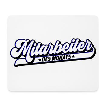 Mitarbeiter des Monat | Farben änderbar - Mousepad (Querformat) - Weiß - Vorne