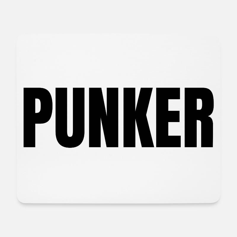Lustiger Spruch Punker - Mousepad (Querformat) - Weiß