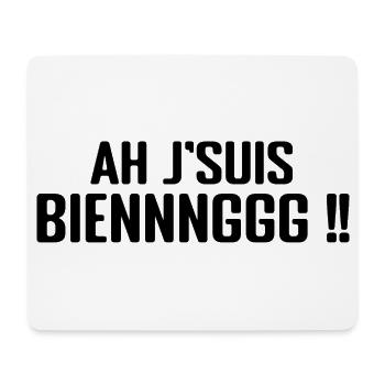 Je Suis Bien Marseille Humour Je Suis Bieng - Tapis de souris (format paysage) - blanc - Devant