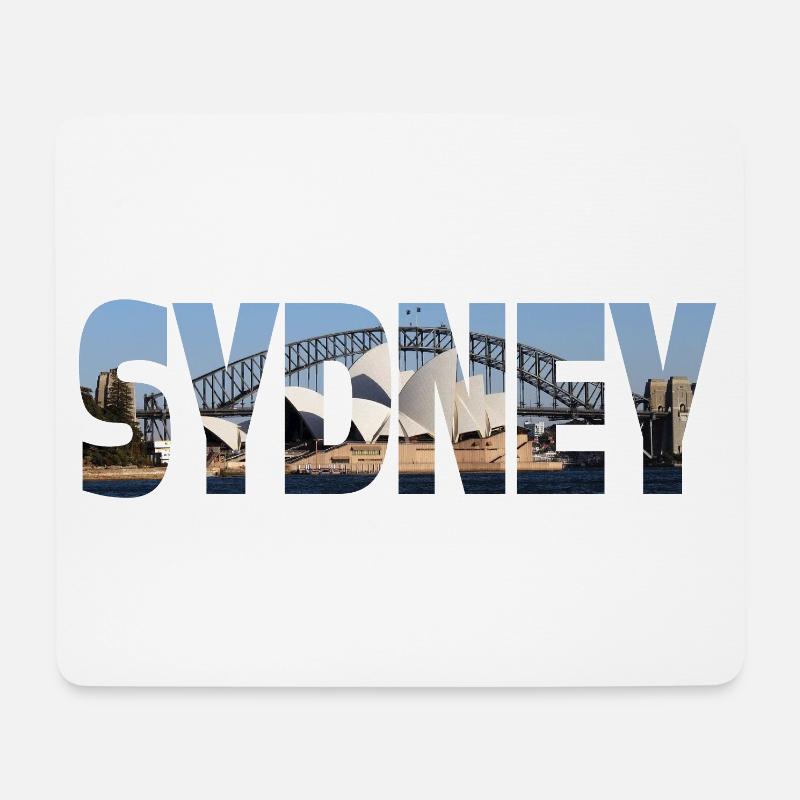 Sydney - Mousepad (Querformat) - Weiß