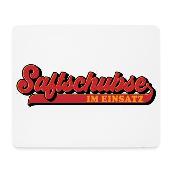 Farben änderbar | Saftschubse im Einsatz - Mousepad (Querformat) - Weiß - Vorne