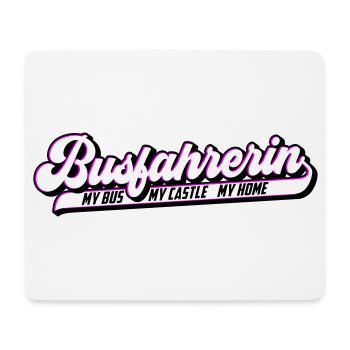 Busfahrerin | Farben änderbar - Mousepad (Querformat) - Weiß - Vorne