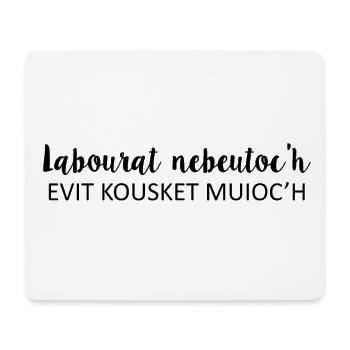Bretagne - Labourat nebeutoc'h - Tapis de souris (format paysage) - blanc - Devant