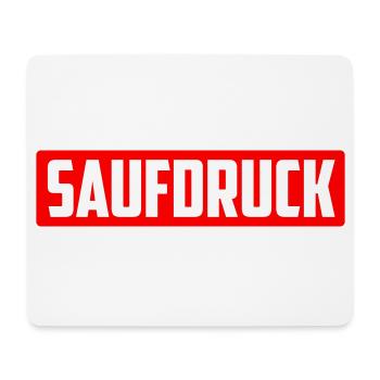 Saufdruck | SAUFEN - cooles Party Design. - Mousepad (Querformat) - Weiß - Vorne