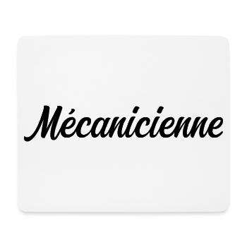 Mécanicienne Automobile Réparation Moteur Auto Pro - Tapis de souris (format paysage) - blanc - Devant