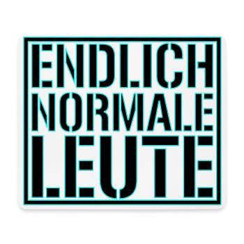 Endlich Normale Leute | Farben änderbar - Mousepad (Querformat) - Weiß - Vorne