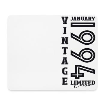 30th Birthday January Vintage 1994 Original - Mouse Pad (horizontal) - white - Front