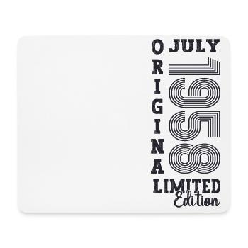 65th Birthday Man Original July Vintage 1958 - Tapis de souris (format paysage) - blanc - Devant