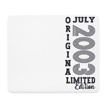 20th Birthday Man Original July Vintage 2003 - Tapis de souris (format paysage) - blanc - Devant