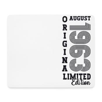 60th Birthday Man Original August Vintage 1963 - Mouse Pad (horizontal) - white - Front