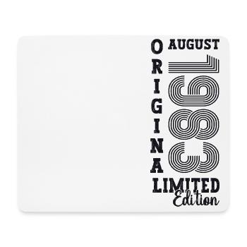 40th Birthday Man Original August Vintage 1983 - Mouse Pad (horizontal) - white - Front