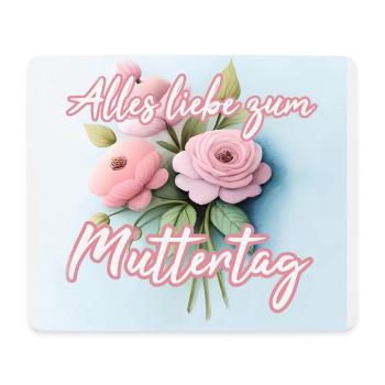 Alles Liebe Zum MUTTERTAG - Mousepad (Querformat) - Weiß - Vorne