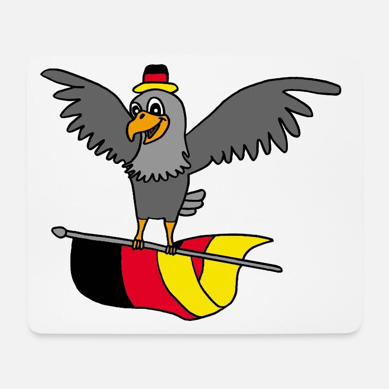 Deutschland Adler - Mousepad (Querformat) - Weiß