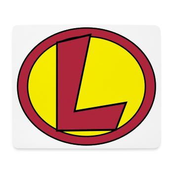 Super, Superheld, Superheldin, Hero, L - Mouse Pad (horizontal) - white - Front