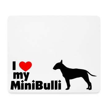 I Love My MiniBulli - Mousepad (Querformat) - Weiß - Vorne