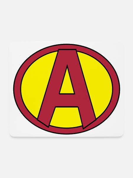 Super, Superheld, Superheldin, Hero, A - Mousepad (Querformat) - Weiß