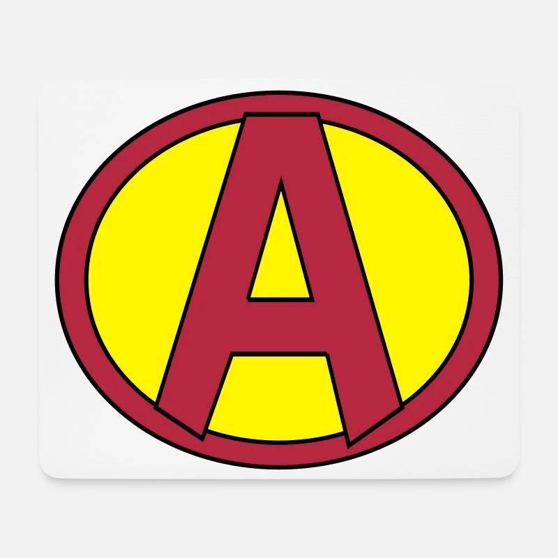 Super, Superheld, Superheldin, Hero, A - Mousepad (Querformat) - Weiß