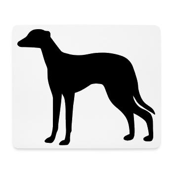 Greyhound Dog - Mouse Pad (horizontal) - white - Front