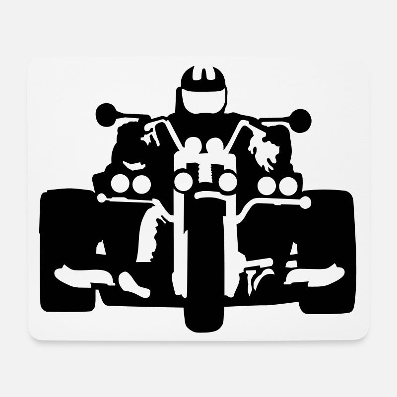 Trike - Mousepad (Querformat) - Weiß