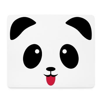 Langue de visage de panda - Tapis de souris (format paysage) - blanc - Devant