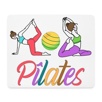 PILATES - Tapis de souris (format paysage) - blanc - Devant