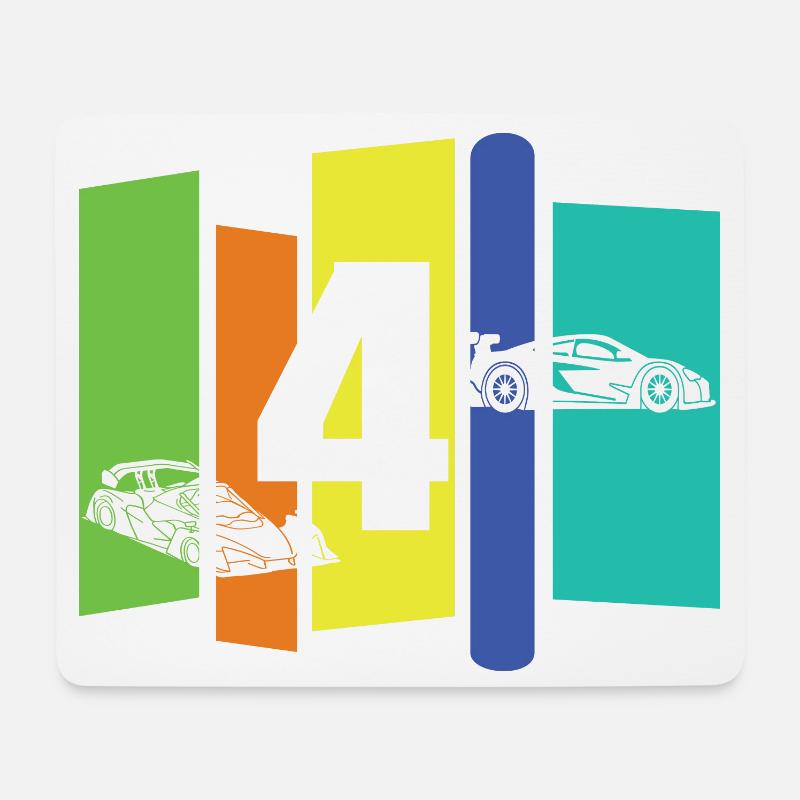 Kind vier Jahre alt - Mousepad (Querformat) - Weiß