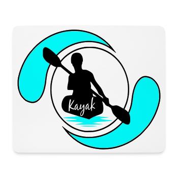 Kajak - Mousepad (Querformat) - Weiß - Vorne