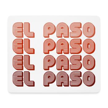 El Paso Gradient Retro Muster - Mousepad (Querformat) - Weiß - Vorne